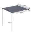 INJORA 1/10 Scale Retractable Overland Awning for 1/10 RC Crawler