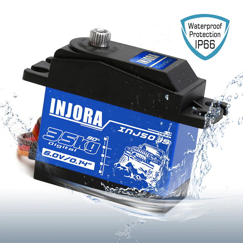 INJORA INJS035 35KG Large Torque Waterproof Metal Gear Digital Servo for RC Model