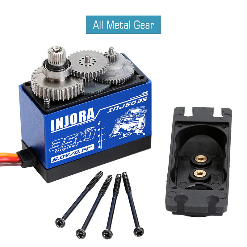 INJORA INJS035 35KG Large Torque Waterproof Metal Gear Digital Servo for RC Model