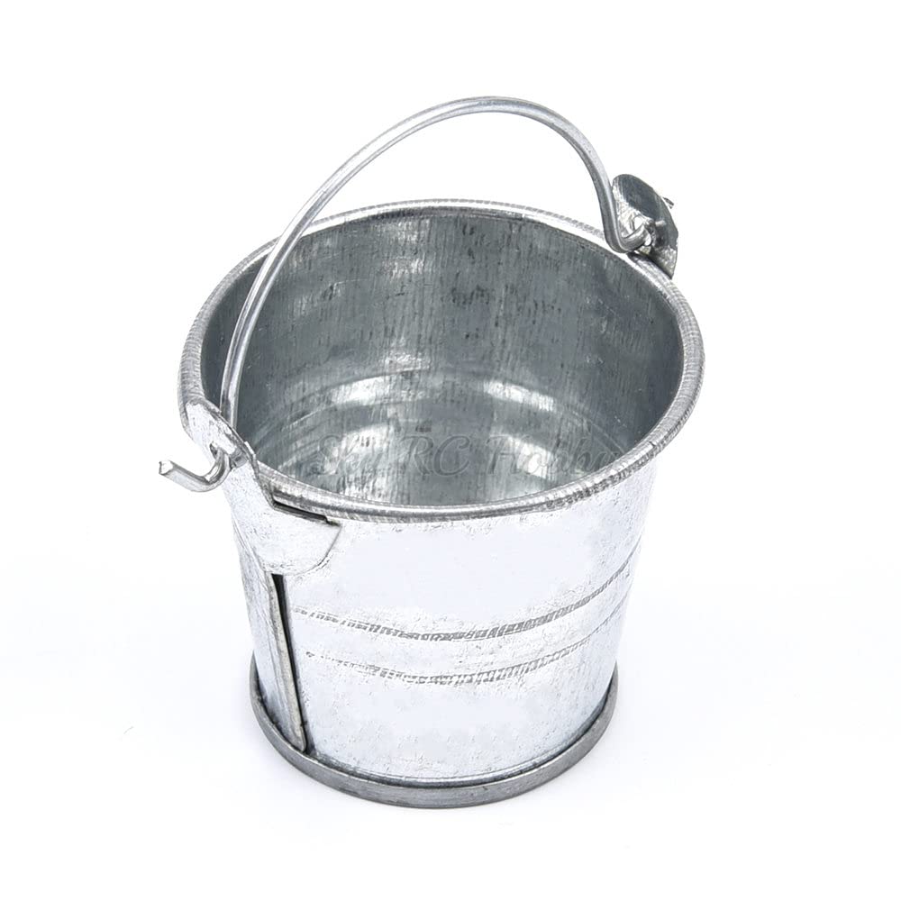 RC 1/10 Scale Accessories Mini Metal Pail Bucket for Crawler