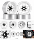 Beadlock stamped steel wheel Rims 1 inch for 1/18 scale