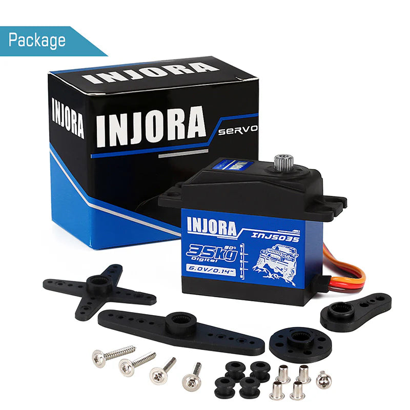 INJORA INJS035 35KG Large Torque Waterproof Metal Gear Digital Servo for RC Model