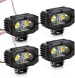 INJORA RC Car Bright LED Lights Headlight Spotlight for 1/10 RC Crawler Axial SCX10 90046 Wraith Capra Redcat Gen8 VS4-10,20 * 15mm