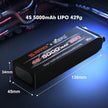 4S 35C 14.8V 5000mah Lipo Battery XT60 Plug