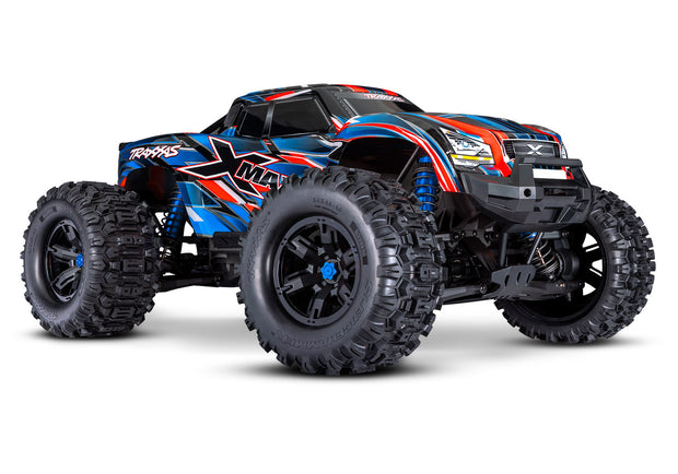 Traxxas X-Maxx 8s Belted Tyres Monster RC Truck Blue 77096-4