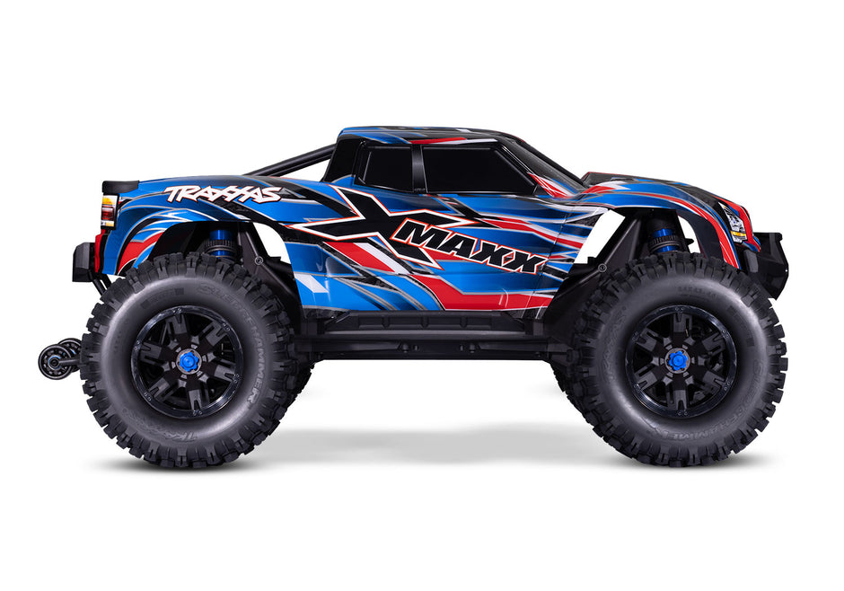 Traxxas X-Maxx 8s Belted Tyres Monster RC Truck Blue 77096-4