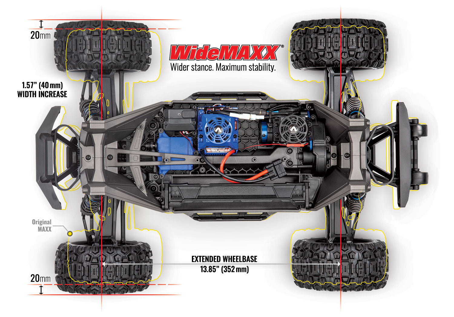 Traxxas 1/10 Maxx WideMaxx 4s 4WD Truck