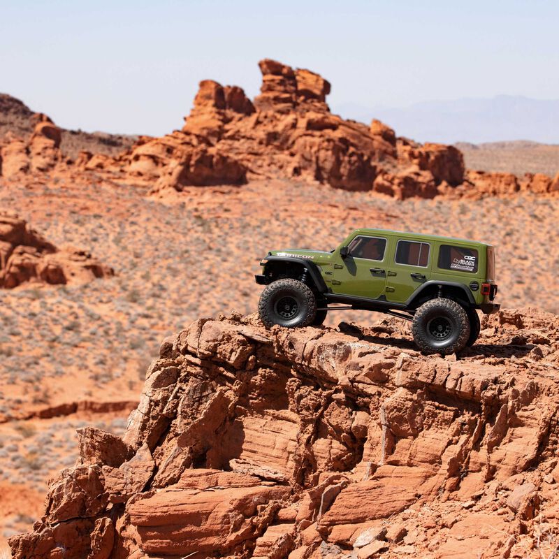 AXIAL 1/6 SCX6 JEEP JLU WRANGLER 4X4 RTR BRUSHLESS ROCK CRAWLER, GREEN