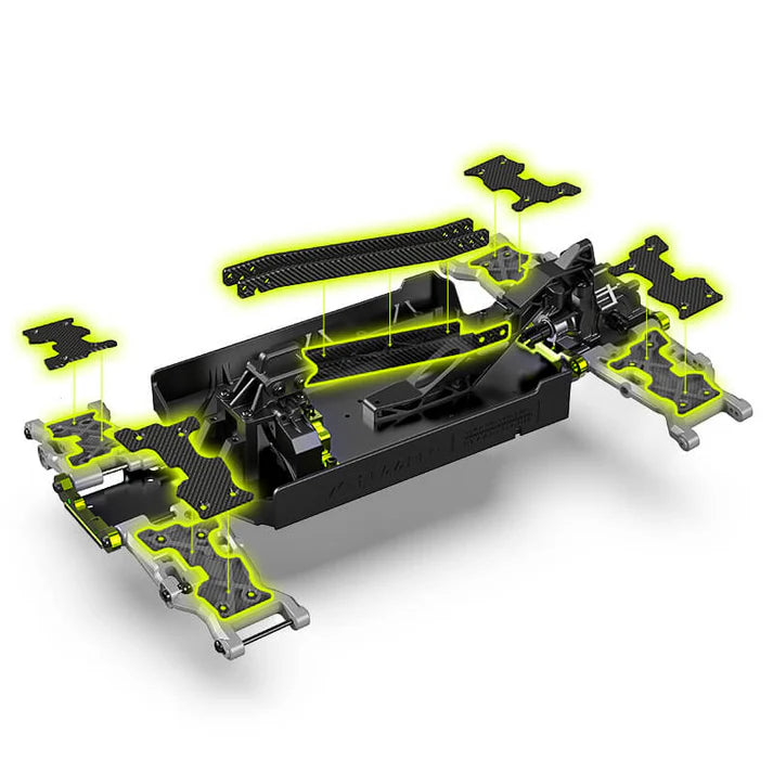Rlaarlo Omni RZ001B-C Carbon Fiber MINI 1:10 Scale RTR Brushless Monster Truck,