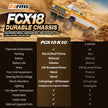 FMS FCX18 1:18 CHEVROLET K10 RTR – YELLOW V2