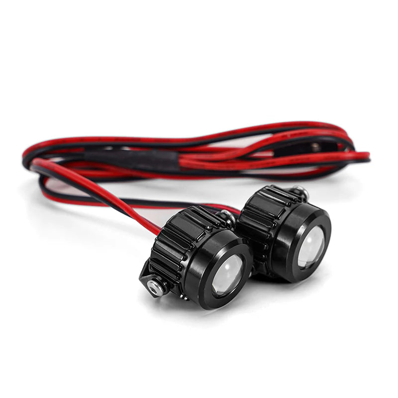 INJORA Super Bright LED Lights for 1/10 1/8 RC Crawlers (Aluminium, White)