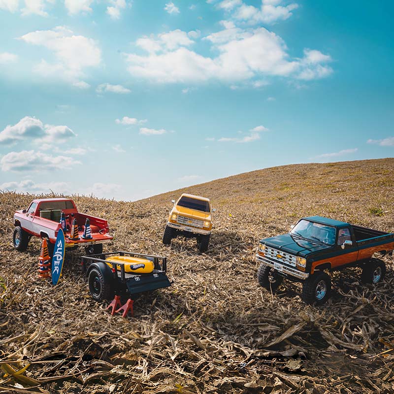FMS FCX18 1:18 CHEVROLET K10 RTR – YELLOW V2