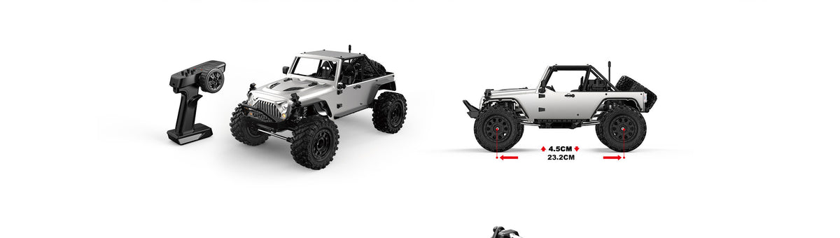 MJX Hyper Go H12Y+ 1/12 Scale RC Car High-Torque 3650 Brushless BLDC Motor Aluminum Shell – Silver