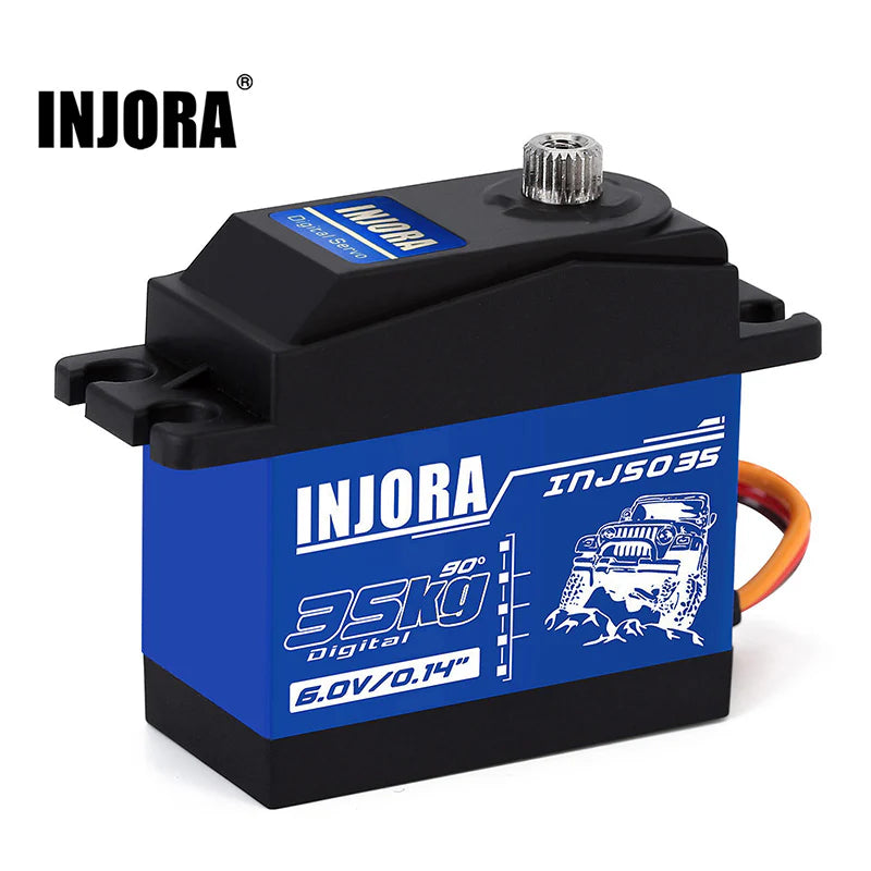 INJORA INJS035 35KG Large Torque Waterproof Metal Gear Digital Servo for RC Model