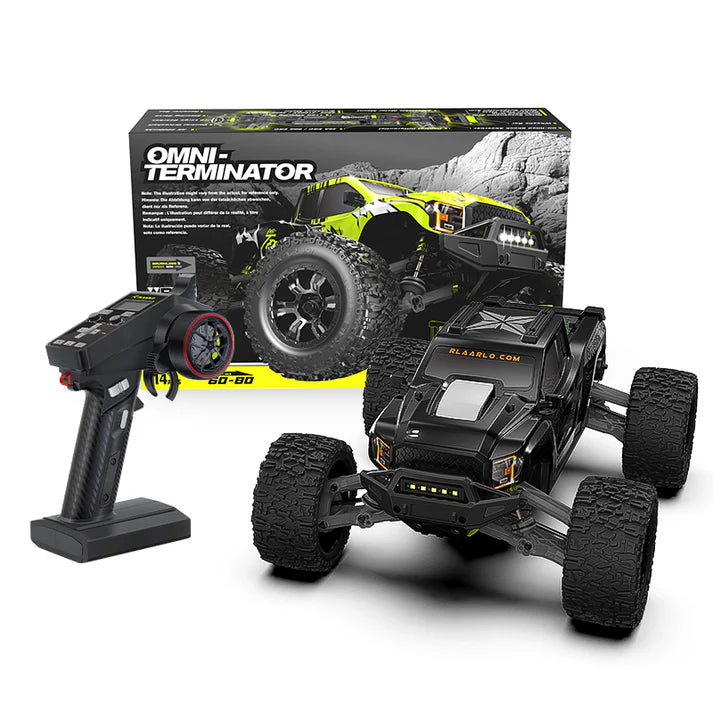 Rlaarlo Omni RZ001B-C Carbon Fiber MINI 1:10 Scale RTR Brushless Monster Truck,