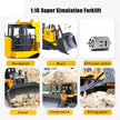 HUINA 1554 RC Bulldozer Rc Bagger Crawler Excavator 2.4G Remote Control Cars RC trucks for Adults RC Tractor Bagger Trailer
