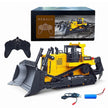HUINA 1554 RC Bulldozer Rc Bagger Crawler Excavator 2.4G Remote Control Cars RC trucks for Adults RC Tractor Bagger Trailer