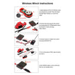 INJORA Metal Automatic Winch Wireless Remote Controller System for 1/10 RC Crawler