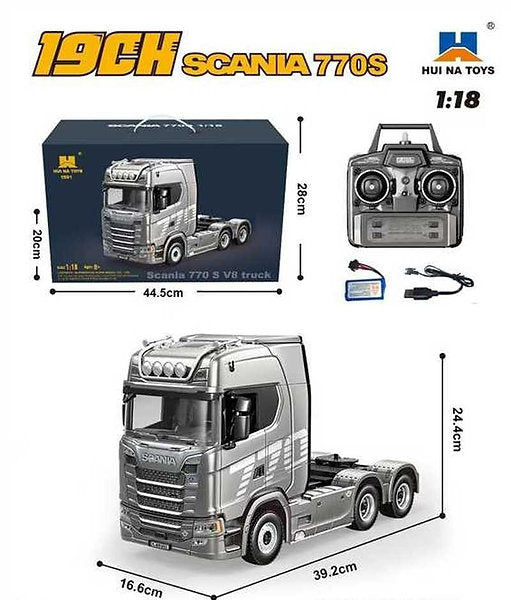 Huina 1501 Silver (Scania) RC Hauler/Semi Truck India