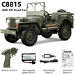 JJRC C8815 RTR Willys Military Jeep RC Truck 4WD Off-Road Climbing Vehicle