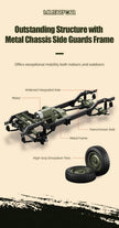 JJRC C8815 RTR Willys Military Jeep RC Truck 4WD Off-Road Climbing Vehicle