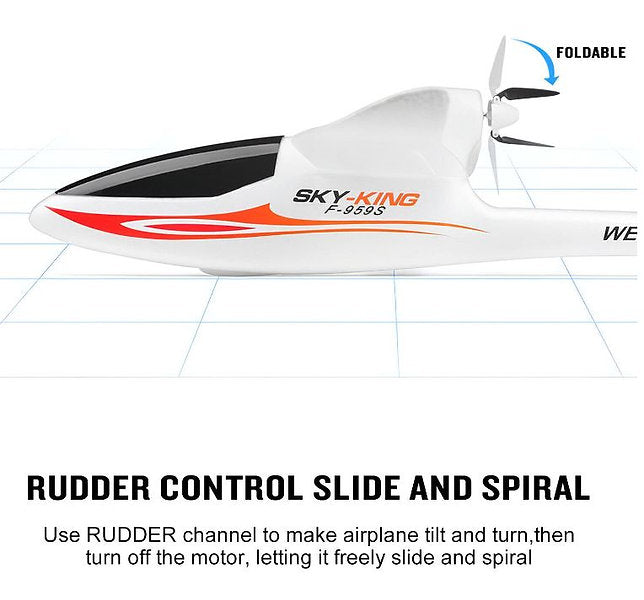 WLTOYS F959S Sky-King 2.4G 3CH 6-Axis RTF RC Glider