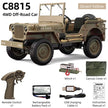 JJRC C8815 RTR Willys Military Jeep RC Truck 4WD Off-Road Climbing Vehicle