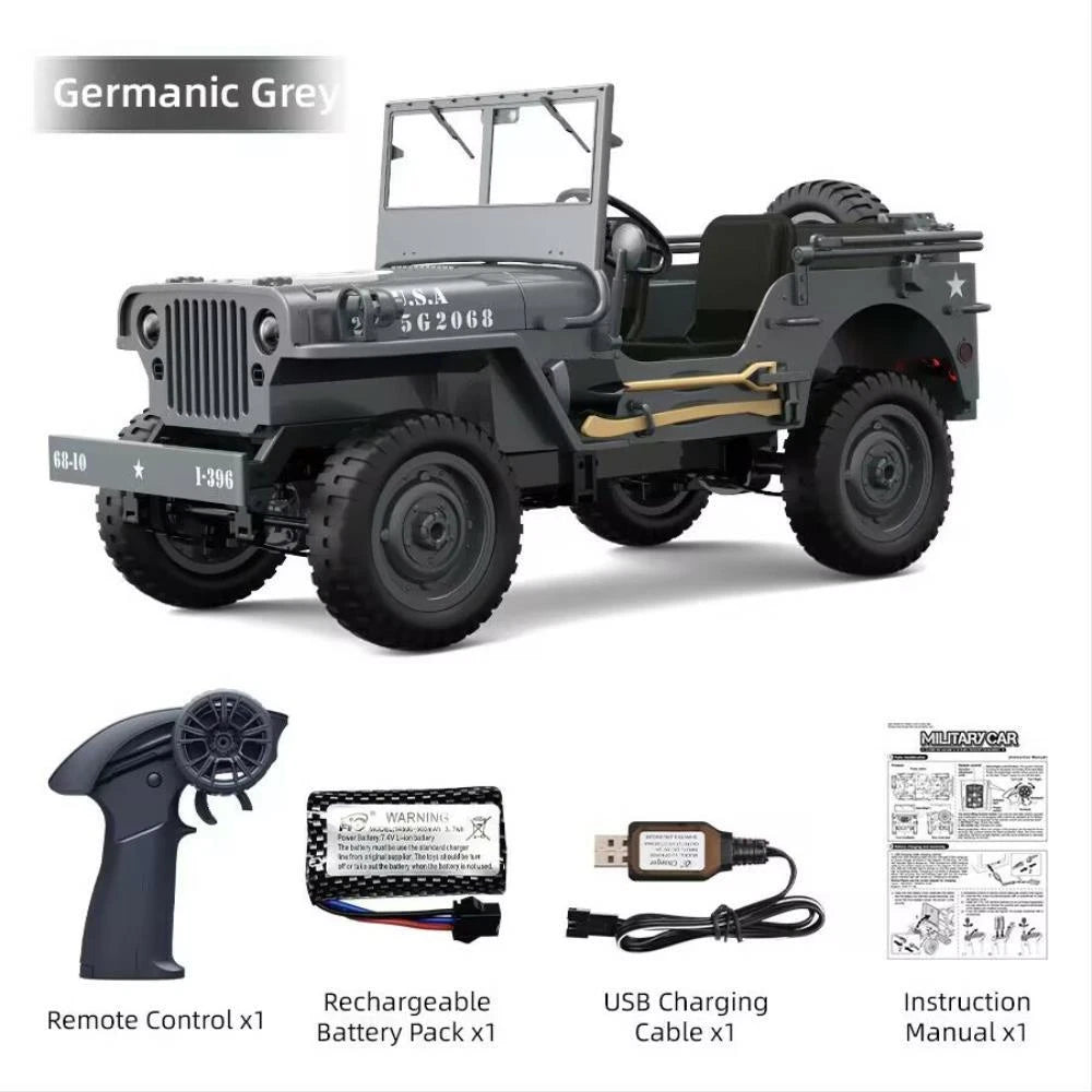 JJRC C8815 RTR Willys Military Jeep RC Truck 4WD Off-Road Climbing Vehicle
