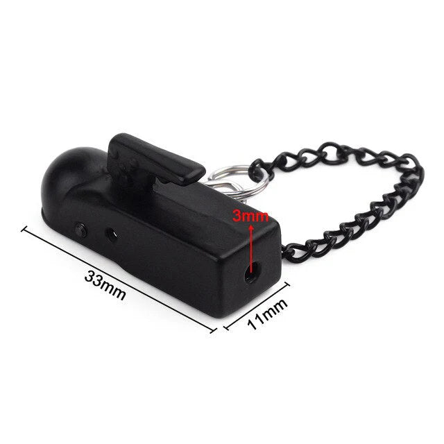 INJORA Metal Trailer Head Tow Hook Hitch Coupler for 1/10 RC Crawler
