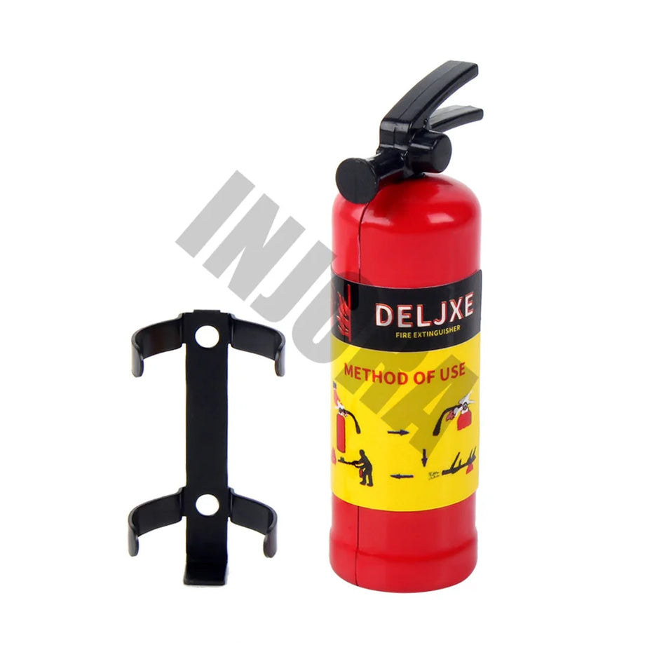 INJORA Mini Plastic Fire Extinguisher with Sticker, Scale Accessories for 1/10 RC Crawler