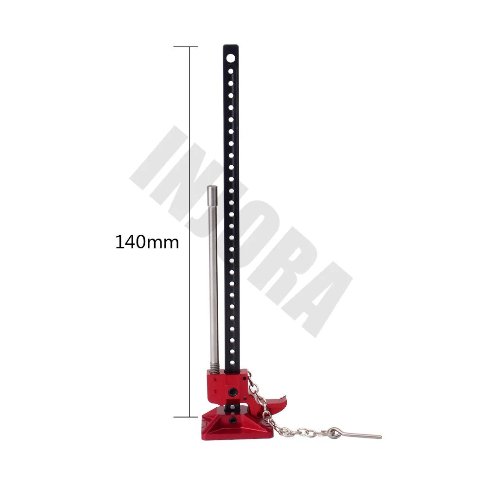 NJORA Mini Slideable Metal Jack Tool, 1/10 Scale Accessories for RC Crawler