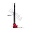 NJORA Mini Slideable Metal Jack Tool, 1/10 Scale Accessories for RC Crawler